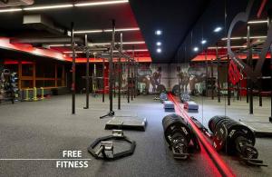 Fitness centrum a/nebo fitness zařízení v ubytování Charles Central
