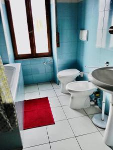 Koupelna v ubytování Casa Silvia trilo calagavetta