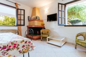 Μια τηλεόραση ή/και κέντρο ψυχαγωγίας στο Casa Vacanze Villa Carola