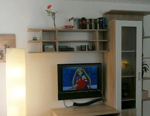 TV a/nebo společenská místnost v ubytování Gästehaus Koblenz - Dachgeschoss