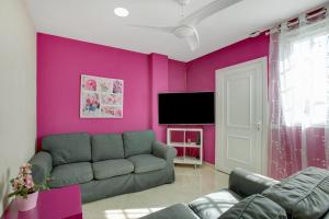 TV a/nebo společenská místnost v ubytování Casa del Pescador planta baja