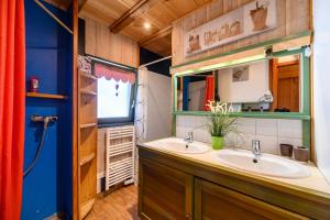 Koupelna v ubytování Chalet Bruyères