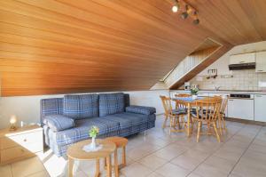 Ruang duduk di Ferienwohnung Bosch