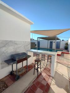 Balkón nebo terasa v ubytování LITTLE SHELL