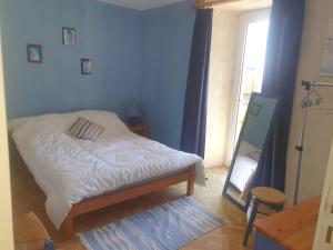 Postel nebo postele na pokoji v ubytování Gite de Granquié le Grenier