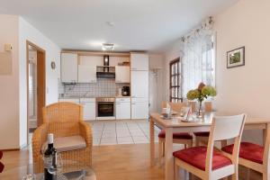 Kuchyň nebo kuchyňský kout v ubytování Ferienwohnung Rauscher