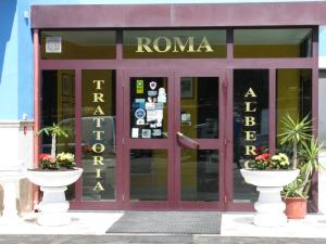 The facade or entrance of Albergo Roma