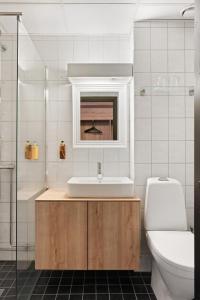 Koupelna v ubytování Trysil Hotel