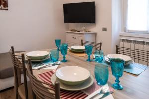 TV a/nebo společenská místnost v ubytování Casa Margherita