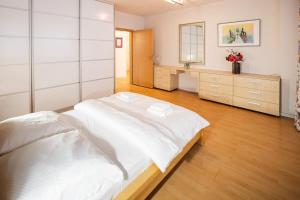 Ένα ή περισσότερα κρεβάτια σε δωμάτιο στο City Center 1 BR Apartment Julia