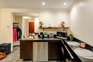 una cocina con encimera y microondas en Garrison Hotel & Suites Dover-Portsmouth, an Ascend Collection Hotel, en Dover 83 fotos más