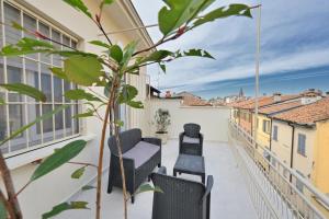 Balkón nebo terasa v ubytování City Loft