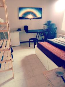 Ένα ή περισσότερα κρεβάτια σε δωμάτιο στο Maison Nuvéa