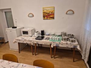 Kuchyň nebo kuchyňský kout v ubytování Korona Villa