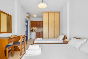 Postel nebo postele na pokoji v ubytování Panorama studio 1 + 19 fotografií