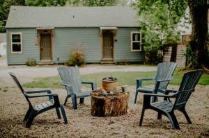 Bygningen som feriehuset ligger i