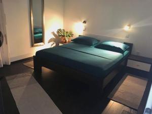 a bedroom with a large bed in a room at Apartments Vedran in Čelina