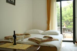 Кровать или кровати в номере Hotel Danica