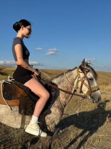 Jízda na koni v luxury tent nebo okolí