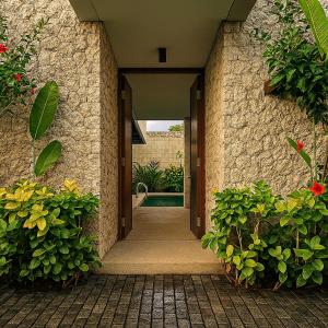 Zahrada ubytování Akhyana Village