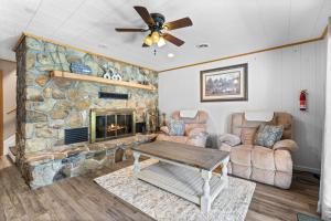 Χώρος καθιστικού στο Smoky Everest chalet