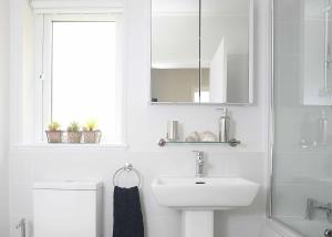 Koupelna v ubytování Clear Sky Lodge Park