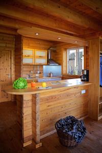 Kuchyň nebo kuchyňský kout v ubytování Blockhaus Ferien - Ferienwohnung Askjell