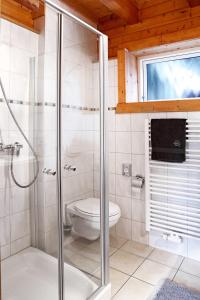 Koupelna v ubytování Blockhaus Ferien - Ferienwohnung Askjell