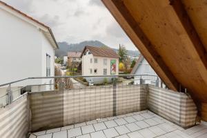 a view from the balcony of a house at Obstbau Koch in Bodman-Ludwigshafen