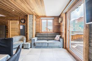 Ruang duduk di Chalet - Le Galibier
