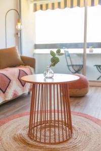 Posezení v ubytování Studio Du Port 30 vue bassin et port ostréicole + 15 fotografií