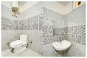 Koupelna v ubytování Hotel The Shekhar Premium Palace Near Varanasi Junction Railway Station 1500m # Kashi Vishwanath Temple # Free Wifi and Room Service - Fully Air conditioning Premium Room # Best Family Hotel In Varanasi