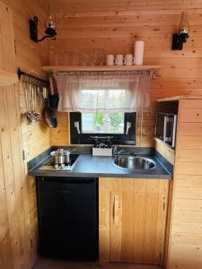 Kuchyň nebo kuchyňský kout v ubytování Chalet Josef