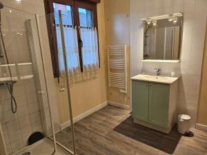 Koupelna v ubytování Les lutins