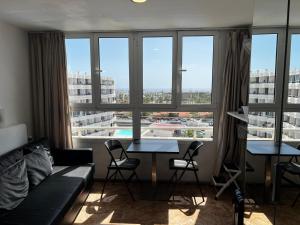 Posezení v ubytování Loft Molinos Corner