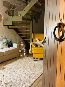 Posezení v ubytování Antico e moderno con design