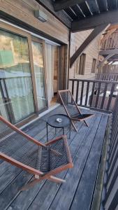Balkón nebo terasa v ubytování Résidence-Chalet de Prestige Aspen Park - 101