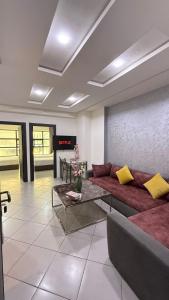 Posezení v ubytování Tanger appartement malabata