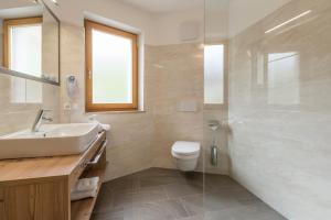Koupelna v ubytování Hotel Schmiedhof