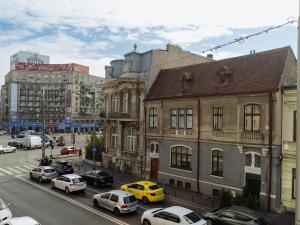 Udsigt til Bukarest eller udsigt til byen taget fra lejligheden