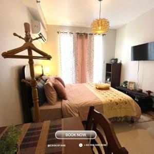 TV a/nebo společenská místnost v ubytování Casa Byahe Near Mactan Airport with Free Pool Access