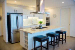 Kuchyň nebo kuchyňský kout v ubytování Real View Towers E201