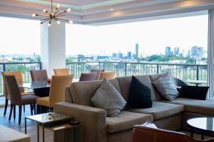 Posezení v ubytování Real View Towers E201