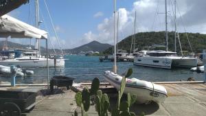 Un grupo de barcos están atracados en un puerto deportivo. en Frenchtown Studio, en Nazareth 7 fotos más