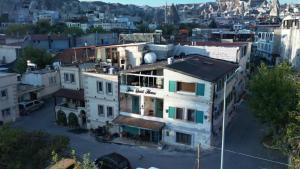 an overhead view of a city with buildings at Tuna Guest House in Göreme