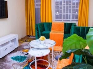 A seating area at Ann's home