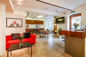 Posezení v ubytování B&B Villa Hotel