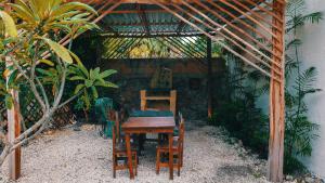 Zahrada ubytování Casa Hijos del Cocho Bacalar