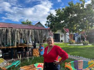 Κήπος έξω από το Cabañas Villa del Prado