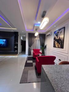 Posezení v ubytování Sapphire Isle Apartment + 1 fotografie